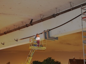 Verstärkung der Autobahnbrücke (A7) über die Stader Straße mit externen Spanngliedern