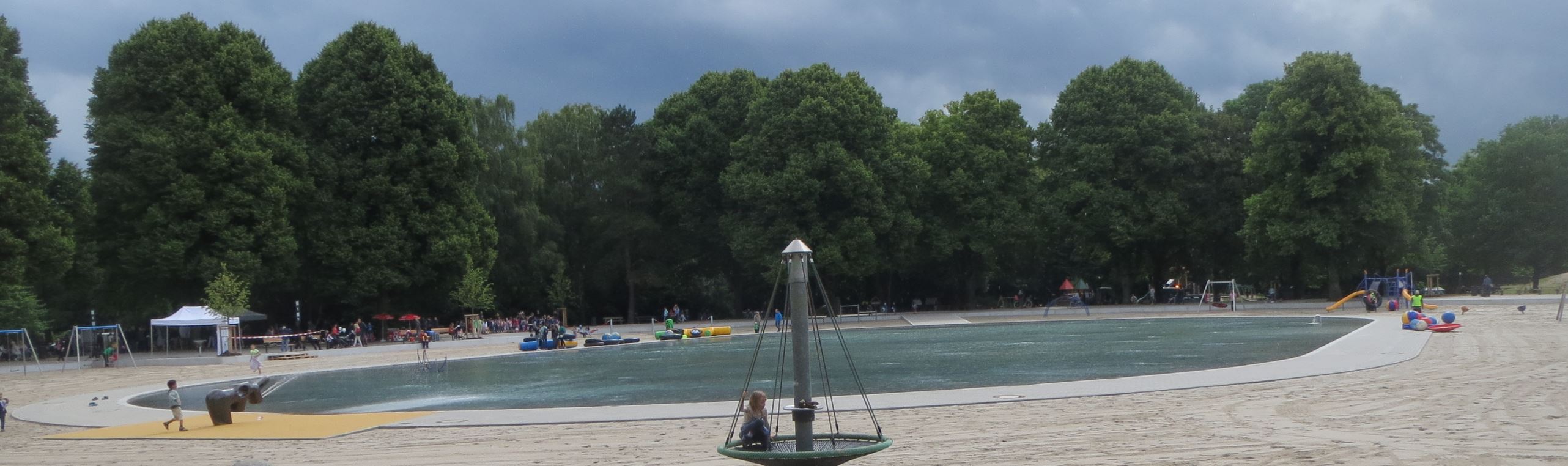 Das Planschbecken im Hamburger Stadtpark